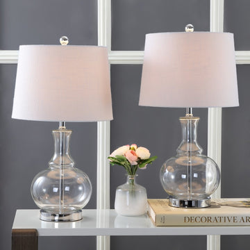 Lavelle 25" Glass LED Table Lamp - JONATHAN Y